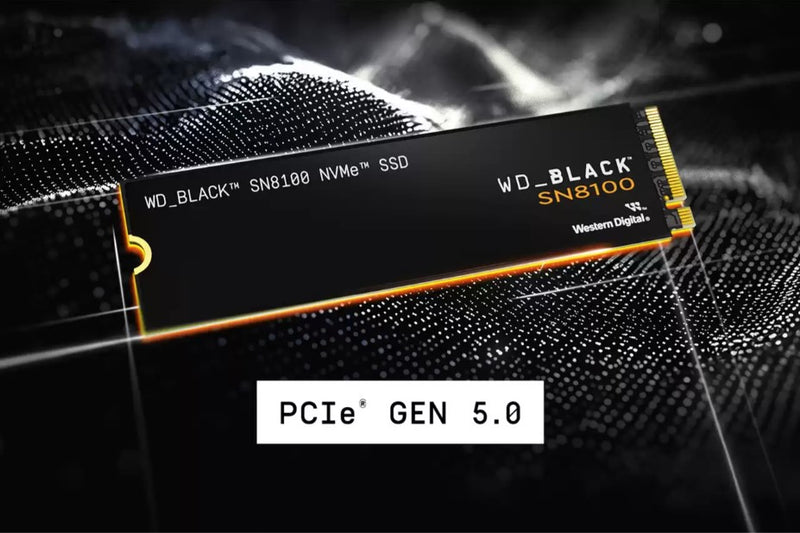 WD BLACK SN8100 NVMe PCIe Gen5 x4 M.2 2280 14900MB/s Gaming SSD 