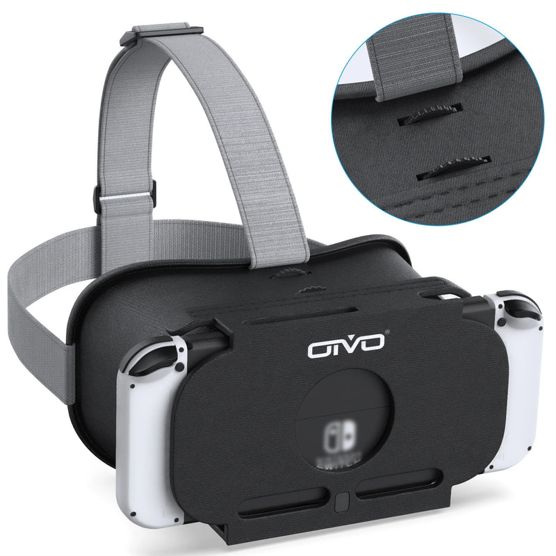 OIVO VR Headset for Nintendo Switch / Nintendo Switch OLED (Black) (IV