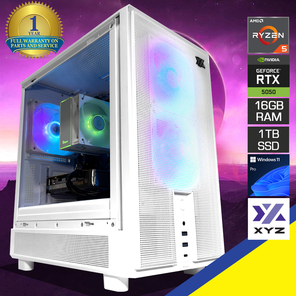 Sigma Atom White Desktop Gaming PC
