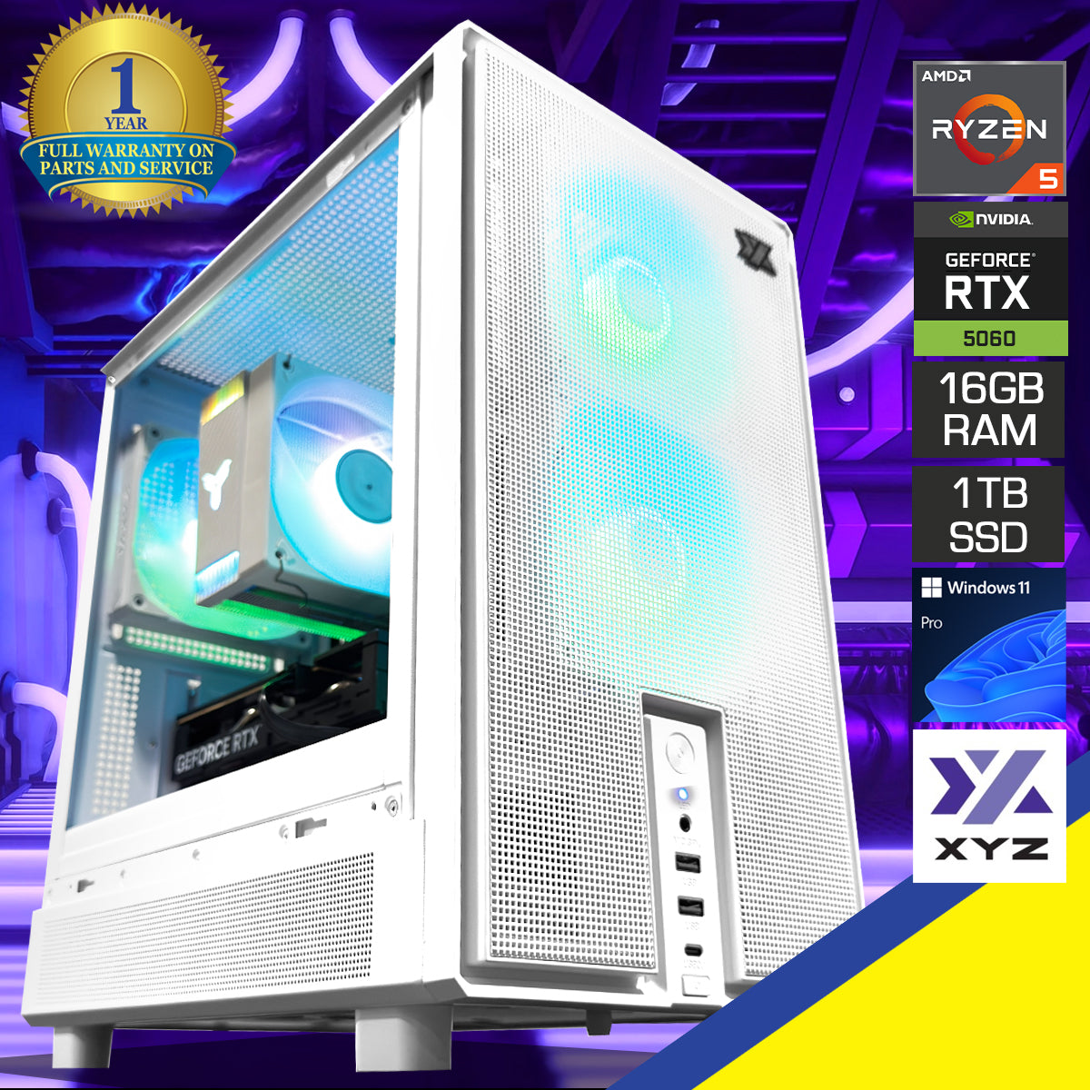 Sigma Atom White Desktop Gaming PC