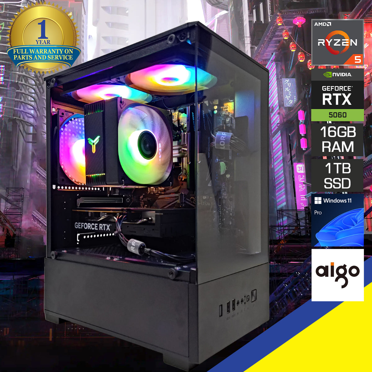 Sigma C196M Black Desktop Gaming PC