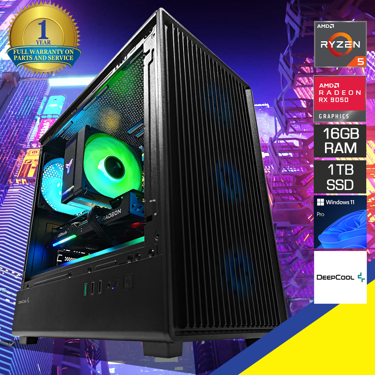 Sigma CC350F Black Desktop Gaming PC