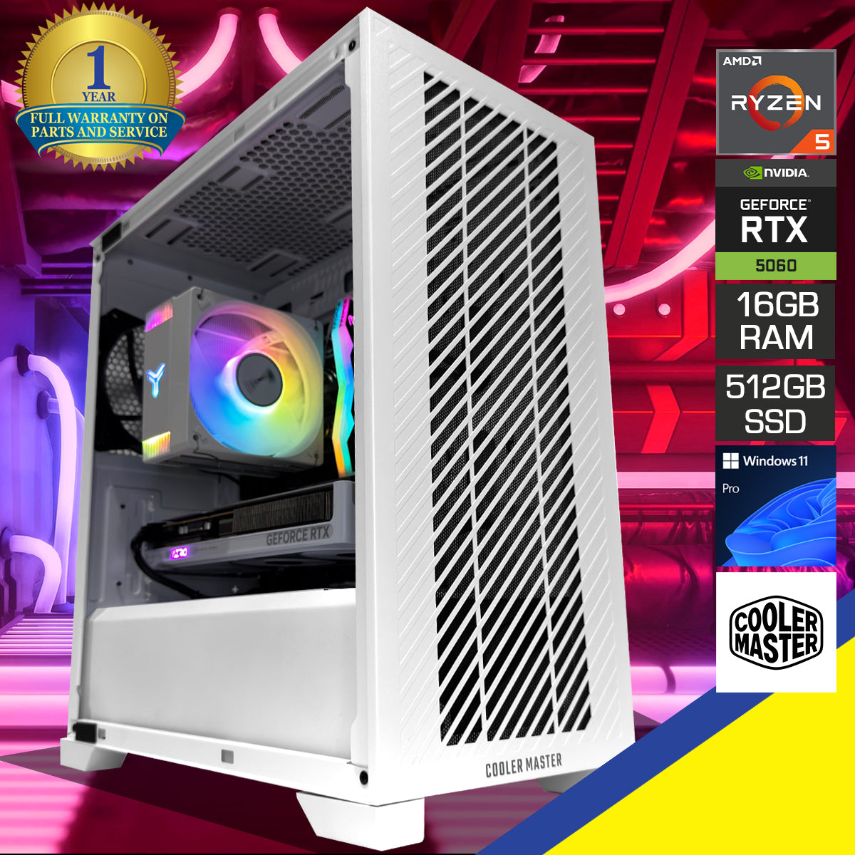 Sigma Elite 301 White Desktop Gaming PC