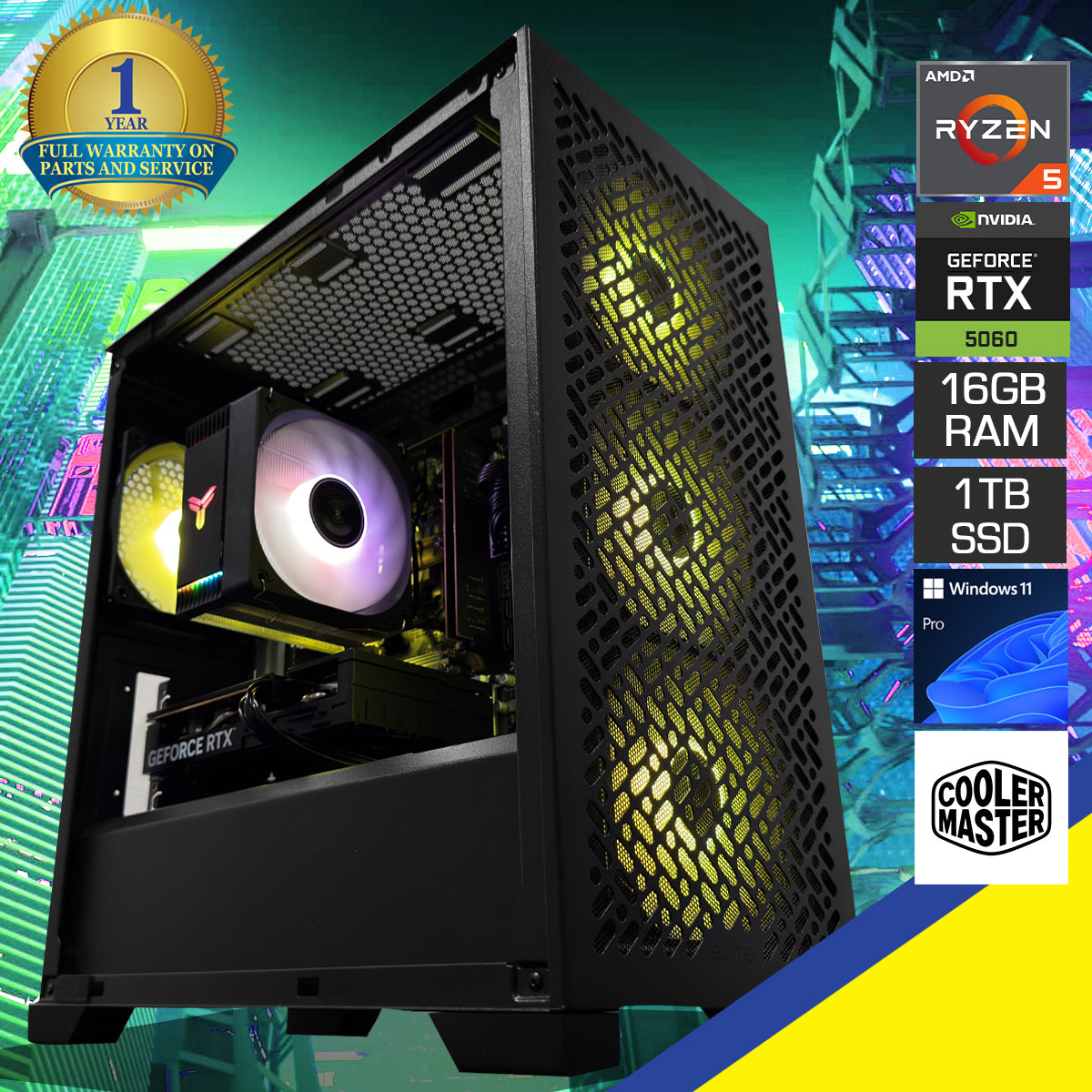 Sigma Elite 302 Black Desktop Gaming PC
