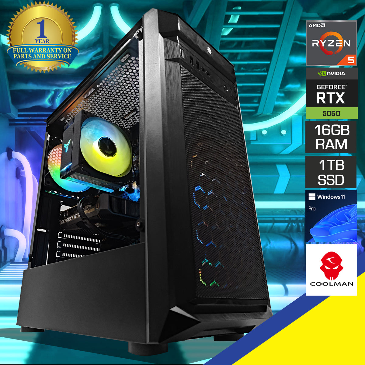 Sigma Harley Black Desktop Gaming PC