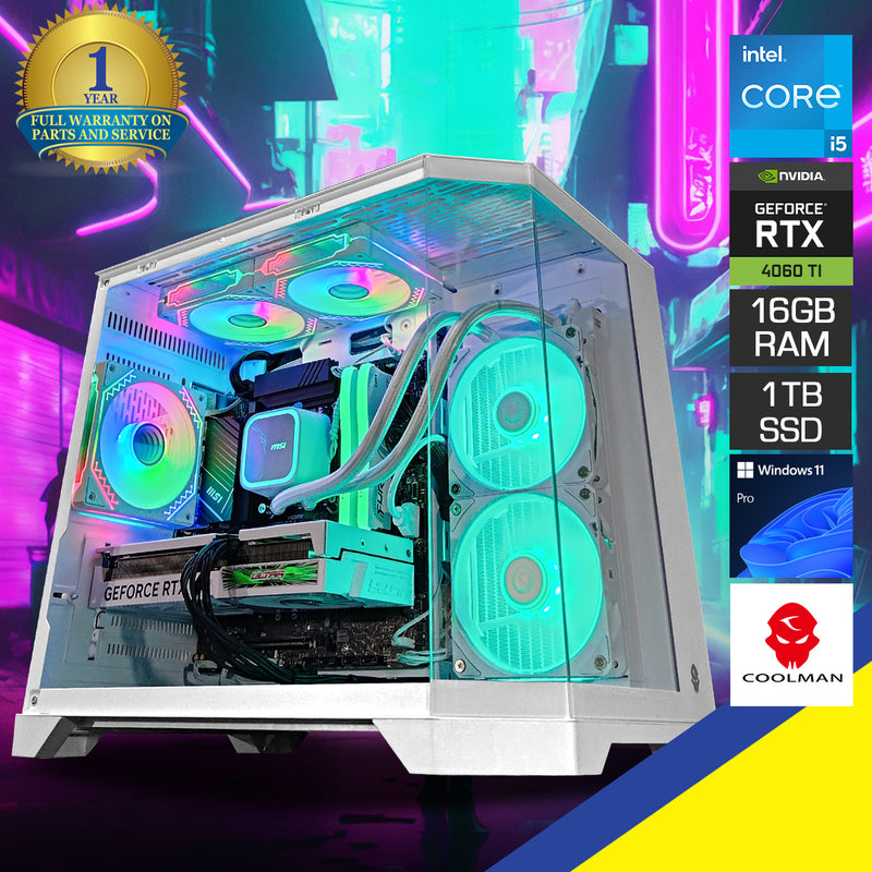Sigma Spectra White Desktop Gaming PC - DataBlitz