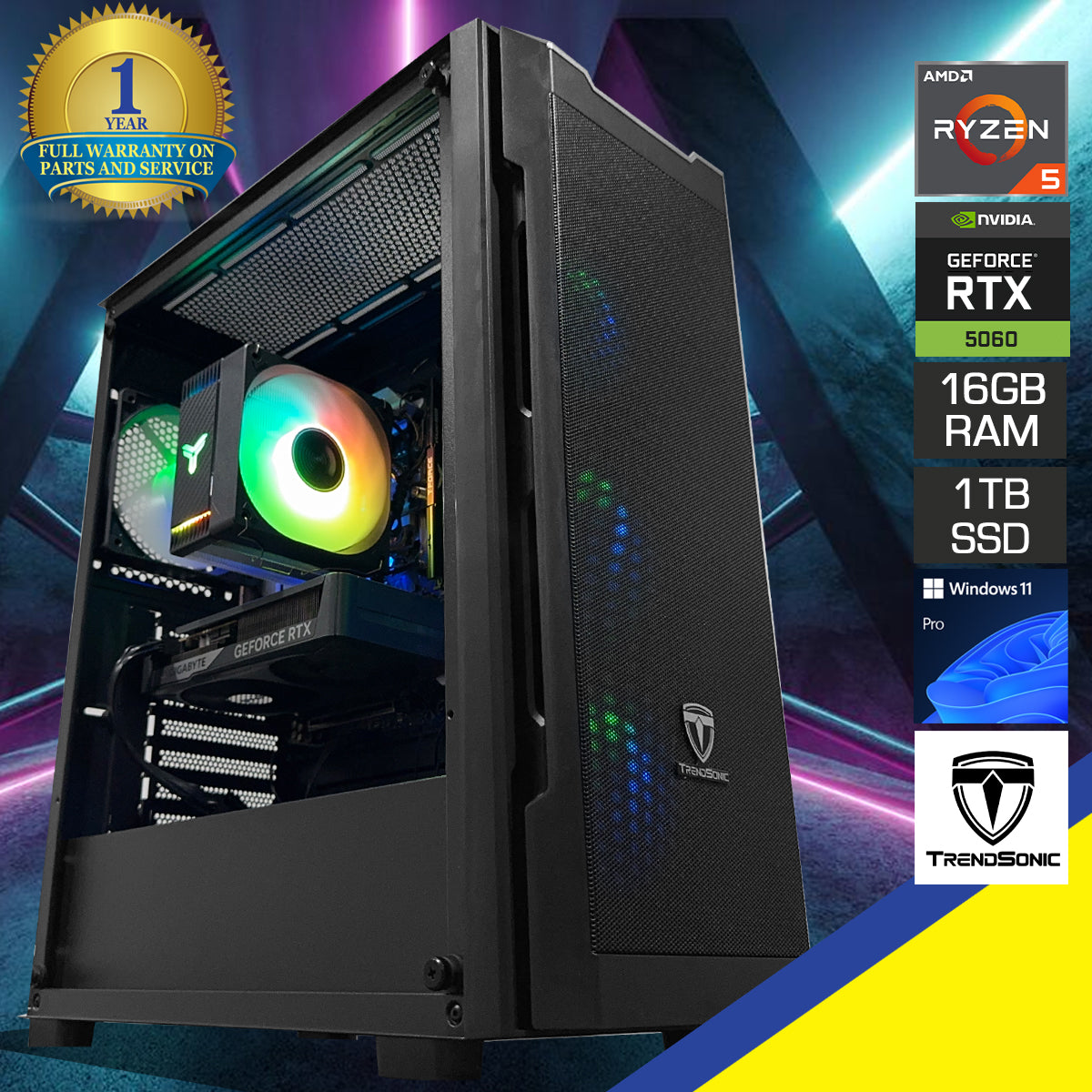 Sigma Uriel Black Desktop Gaming PC