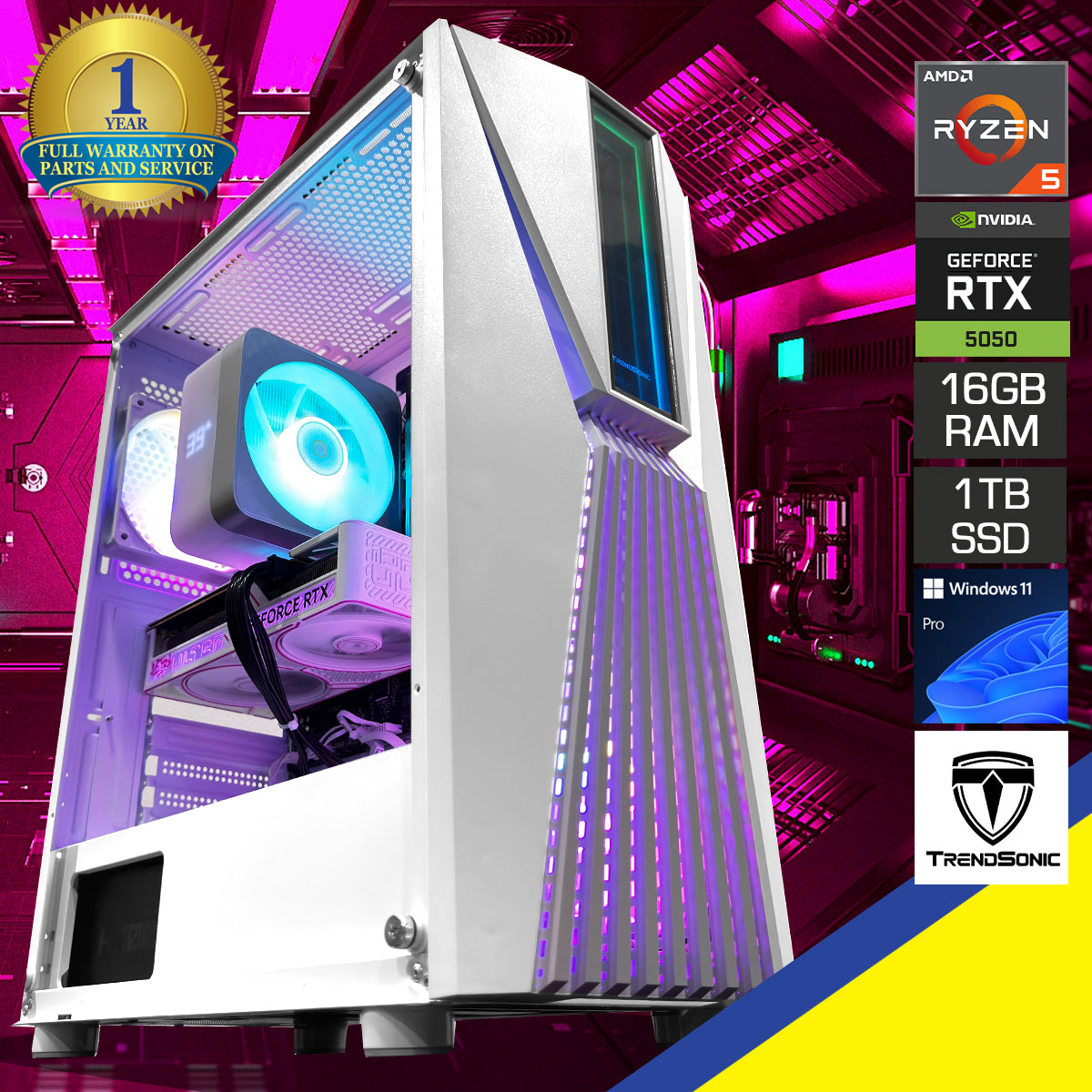 Sigma Vesta White Desktop Gaming PC | DataBlitz