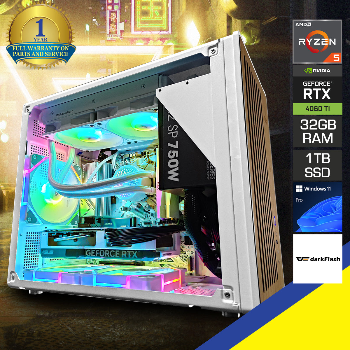 Sigma WD200 White Desktop Gaming PC