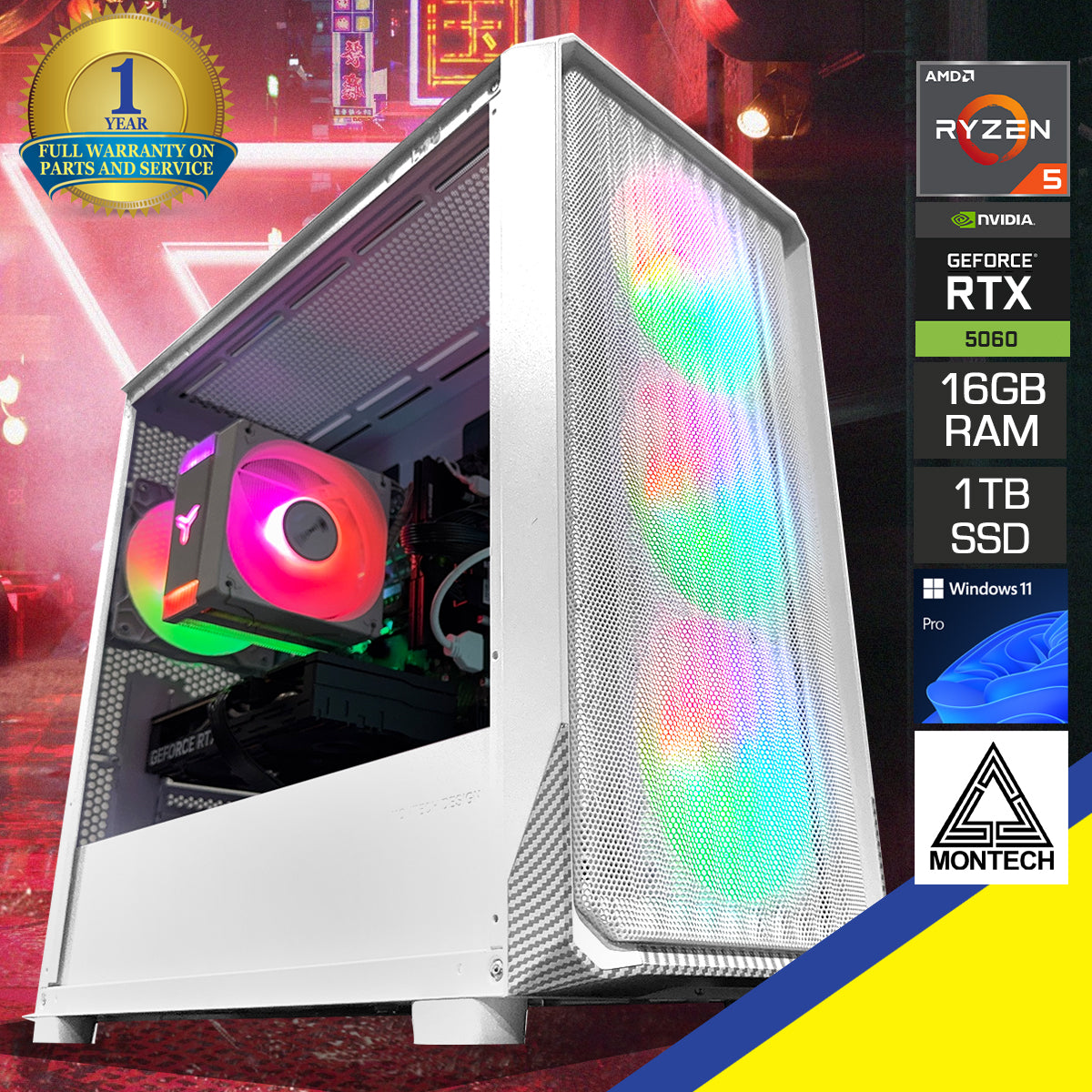 Sigma X5M White Desktop Gaming PC| Datablitz