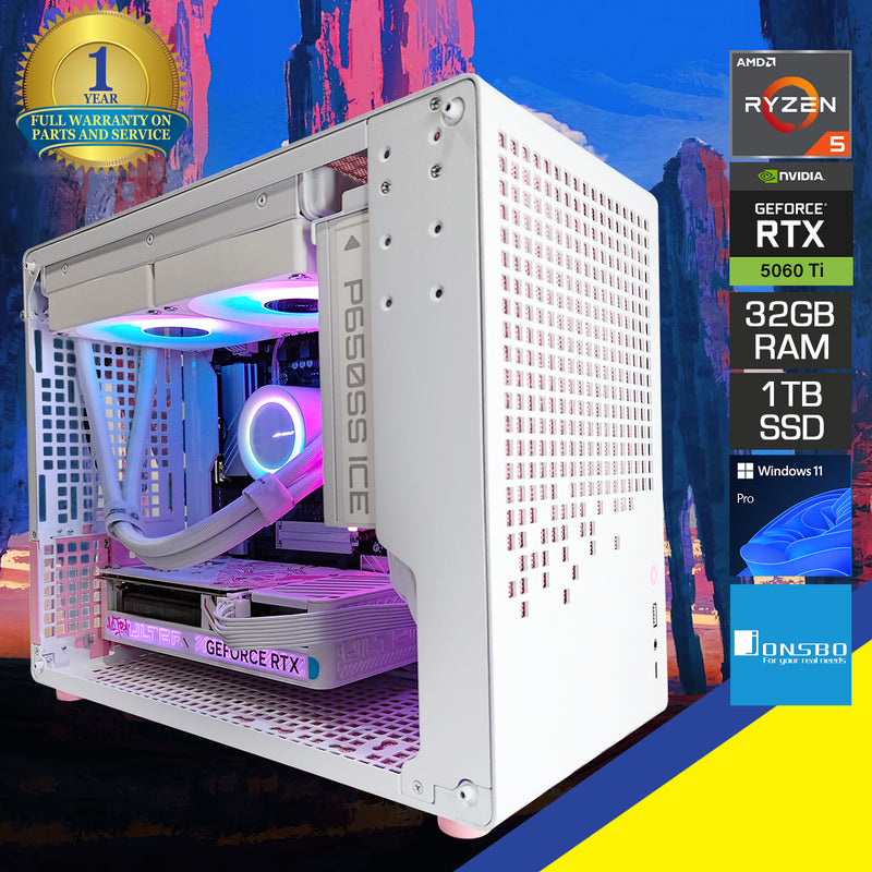 Sigma Z20 Pink/White Desktop Gaming PC | DataBlitz