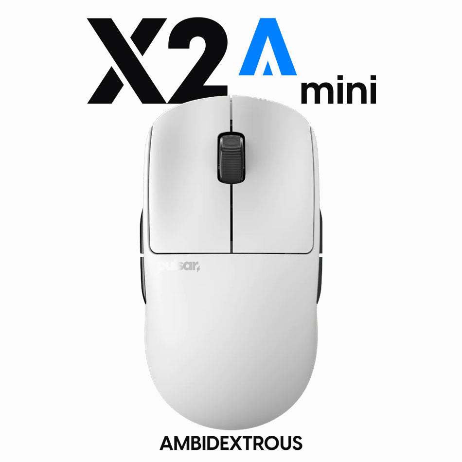 Pulsar X2A SIZE 1 Ultralight Wireless Ambidextrous Gaming Mouse (White) (PX2A13)