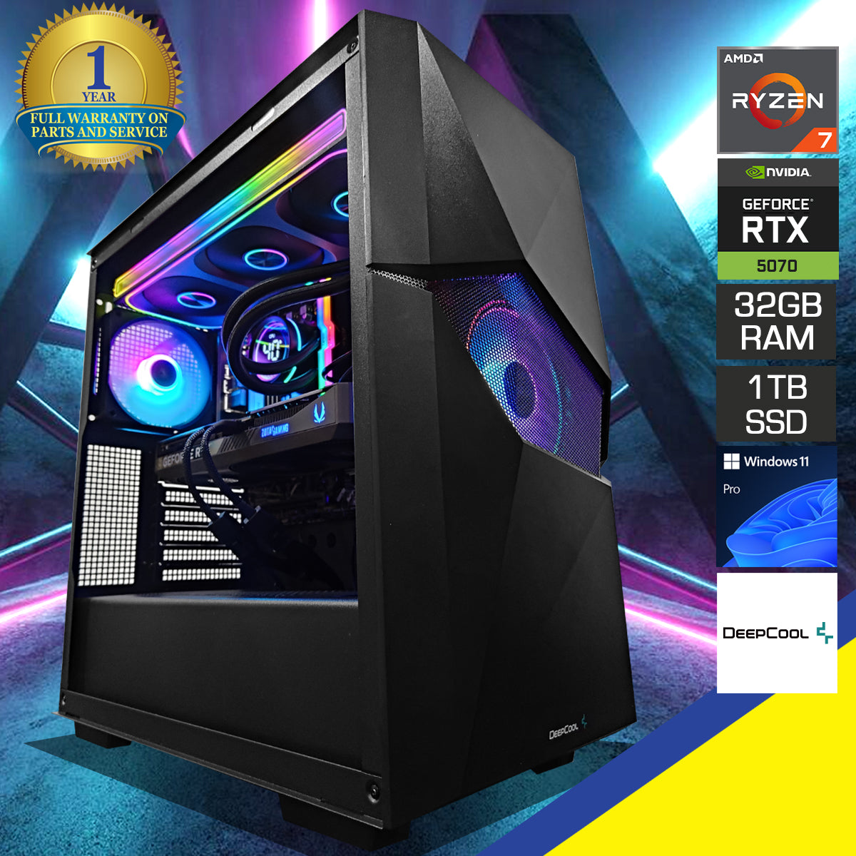 Sophos Cyclops Black Desktop Gaming PC