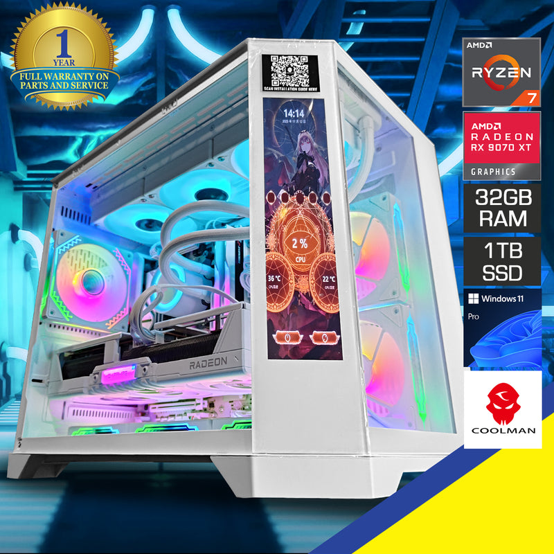 Sophos Spectra with Display White Desktop Gaming PC | DataBlitz