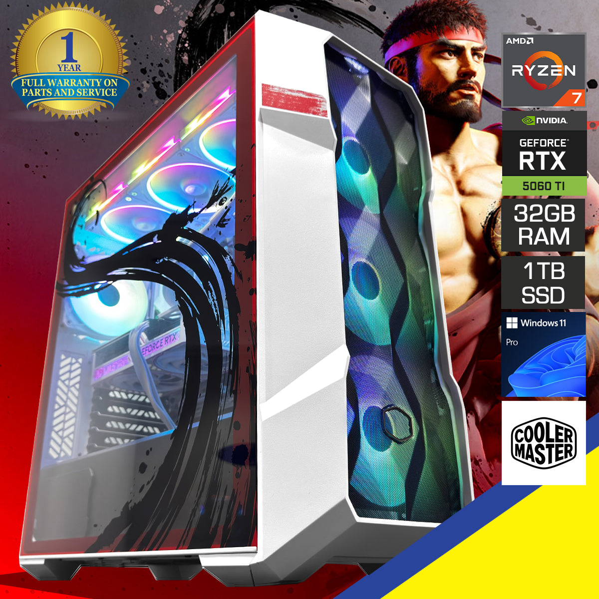 Sophos TD500 RYU version White Desktop Gaming PC