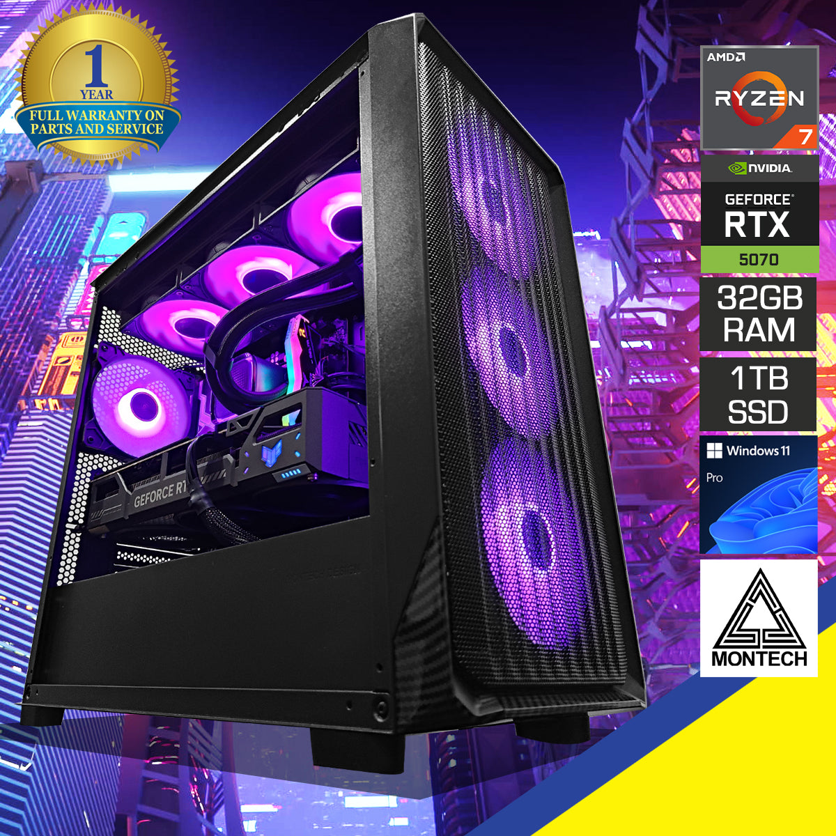Sophos X5M Black Desktop Gaming PC