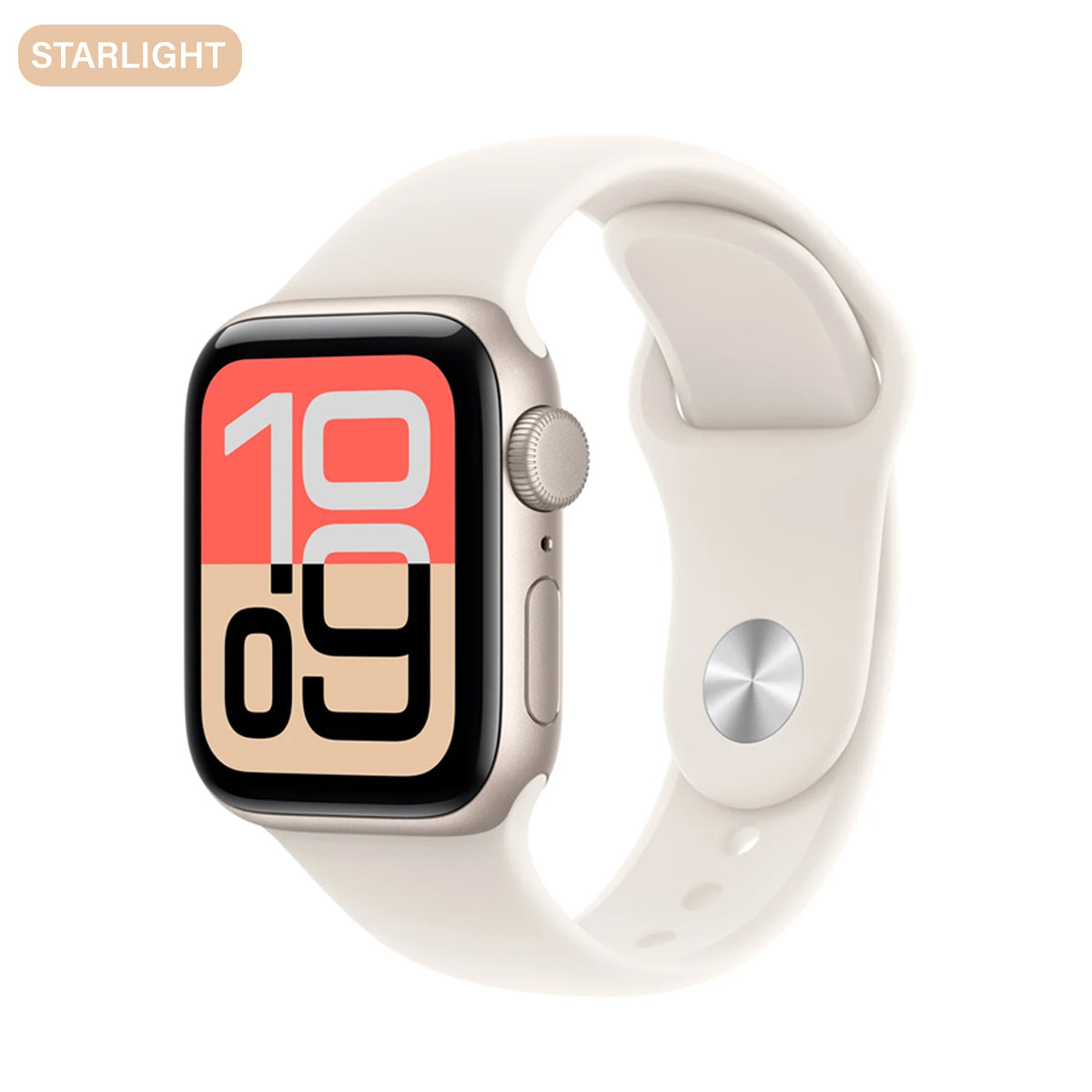 Apple Watch SE 3 GPS 40mm Aluminum Case with Starlight Sport Band M/L