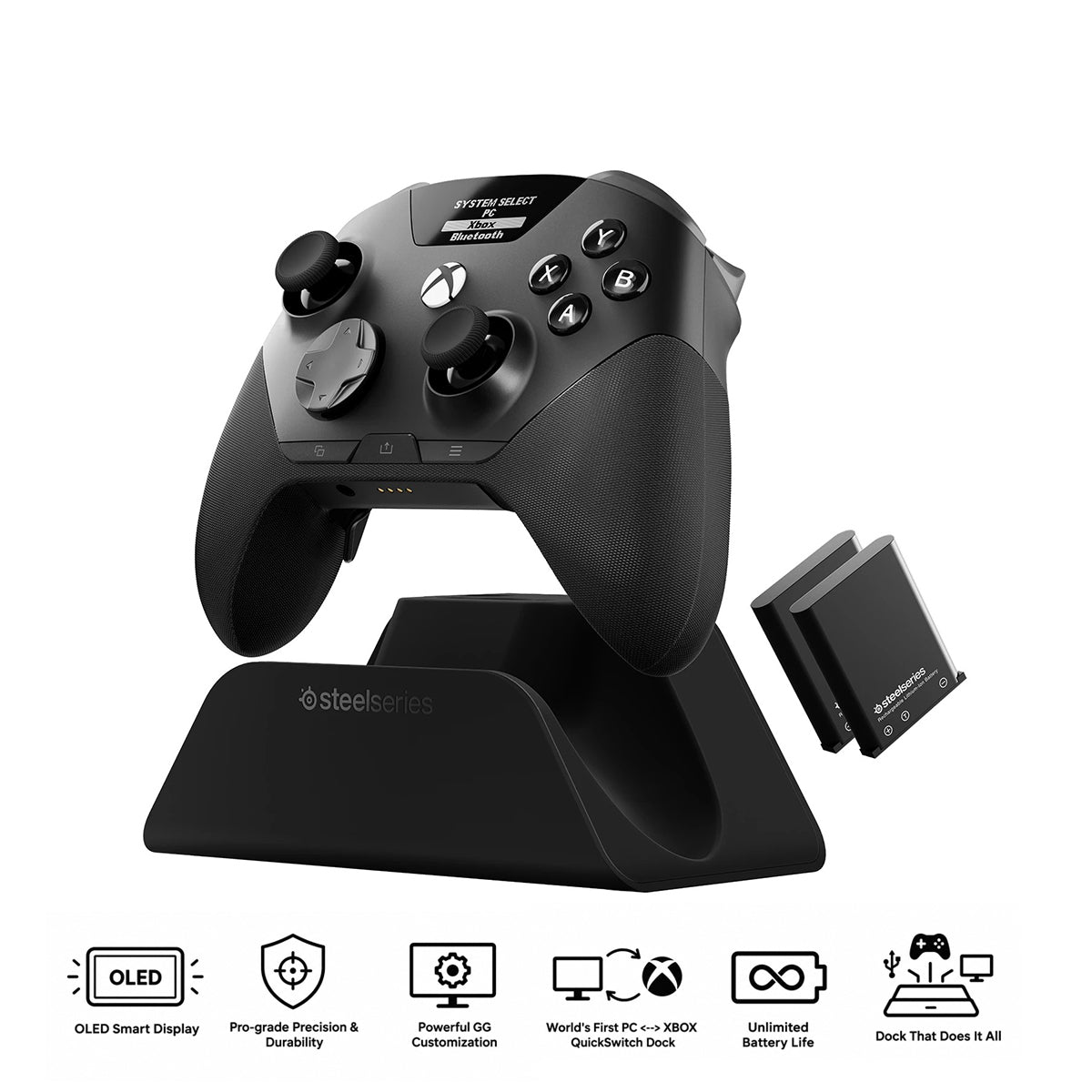 SteelSeries Aeon Pro Wireless Gaming Controller for Xbox / PC / Mobile (Black) (69112)