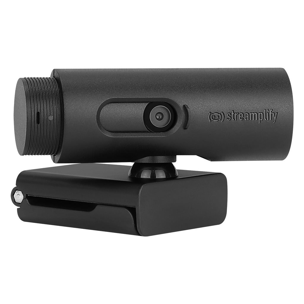 Streamplify Cam FHD 1080P 60FPS Webcam Tripod Auto Focus View 90° And 360° Swivel (Black)