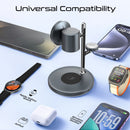 Promate Synergy-3 4-in-1 Qi2 Certified MagSafe Compatible Wireless Charging Station