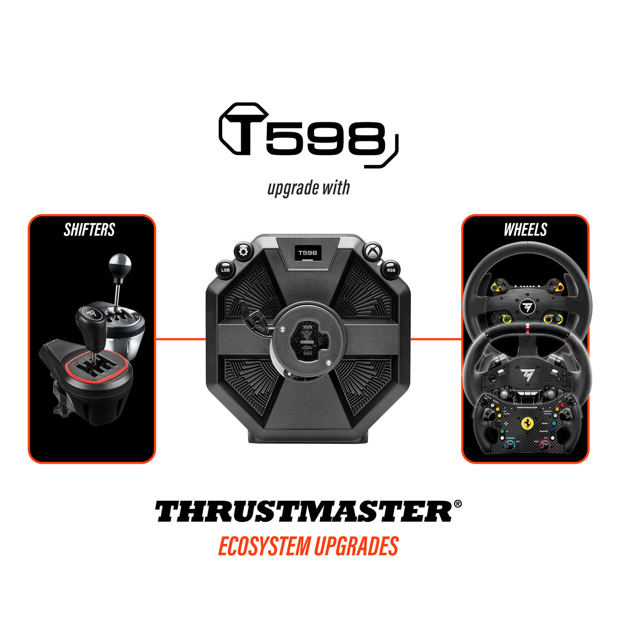 Thrustmaster T598-X Direct Axial Drive Force Feedback Racing Wheel