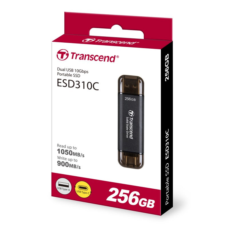 Transcend ESD310C Dual USB 10GBPS Portable SSD