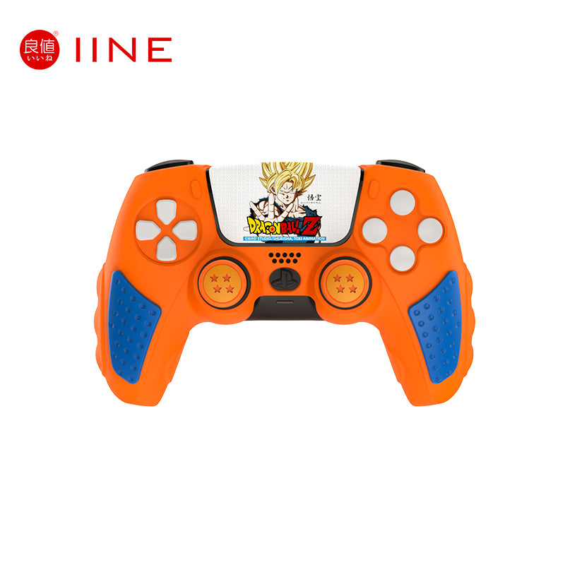 IINE Dragon Ball Z Silicone Case With 2 Thumb Grip Caps For PS5 Controller (L827)