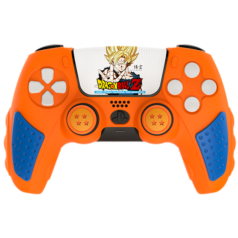 IINE Dragon Ball Z Silicone Case With 2 Thumb Grip Caps For PS5 Controller (L827)