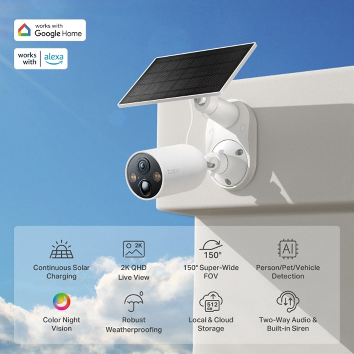 TP-Link Tapo C425 Kit Solar-Powered Security Camera Kit