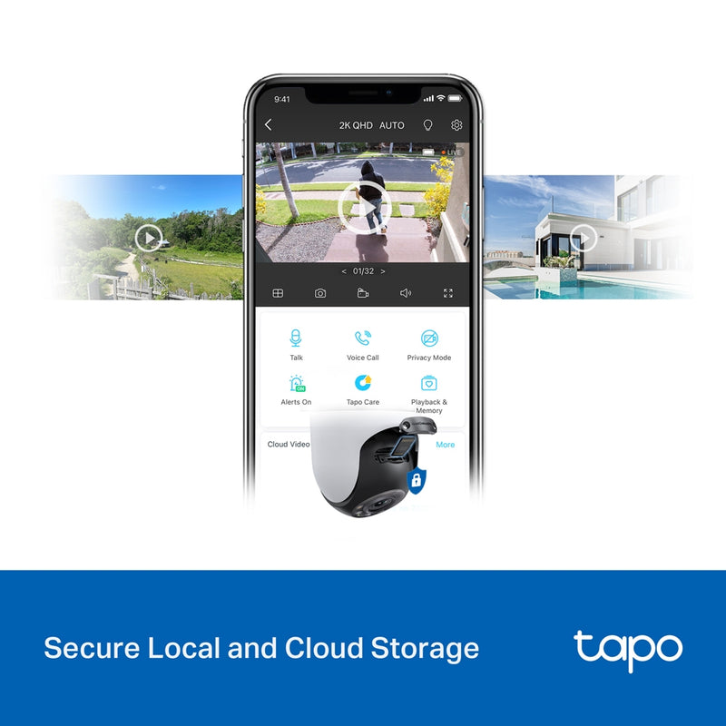 TP-Link Tapo C520WS 2K QHD Outdoor Pan/Tilt Security Wi-Fi Camera