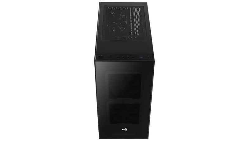 Aerocool TOR-G-BK-V1 ARGB Mid-Tower Case (Black)