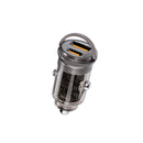 Promate TransDrive-65W 65W RapidCharge Transparent Mini Car Charger with Power Delivery & QC 3.0