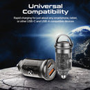 Promate TransDrive-65W 65W RapidCharge Transparent Mini Car Charger with Power Delivery & QC 3.0