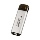 Transcend ESD300 10GBPS USB Type-C Portable SSD (Silver)
