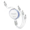 Promate TrioCord-R 3-in-1 110cm USB-C & Lightning Ultra-Fast Retractable Multi-Connector Cable