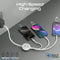 Promate TrioCord-R 3-in-1 110cm USB-C & Lightning Ultra-Fast Retractable Multi-Connector Cable
