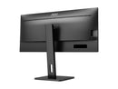 AOC US34P2C/71 34" WQHD (3440x1440) 75Hz 4ms GTG IPS Wide View Adaptive Sync Gaming Monitor (Black)