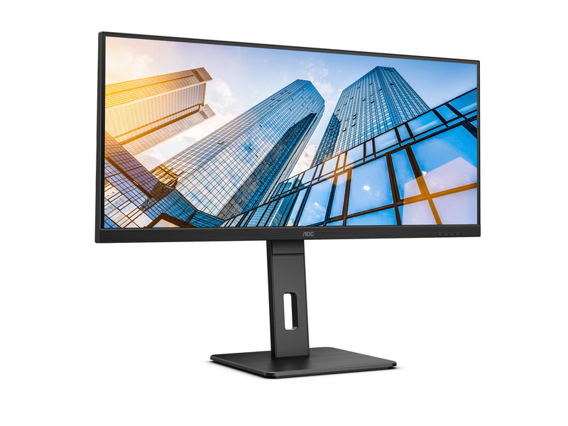 AOC US34P2C/71 34" WQHD (3440x1440) 75Hz 4ms GTG IPS Wide View Adaptive Sync Gaming Monitor (Black)