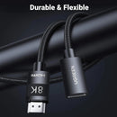 Ugreen HDMI 8K Male to Female Extension Cable - 1m (Black) (HD151/40447)