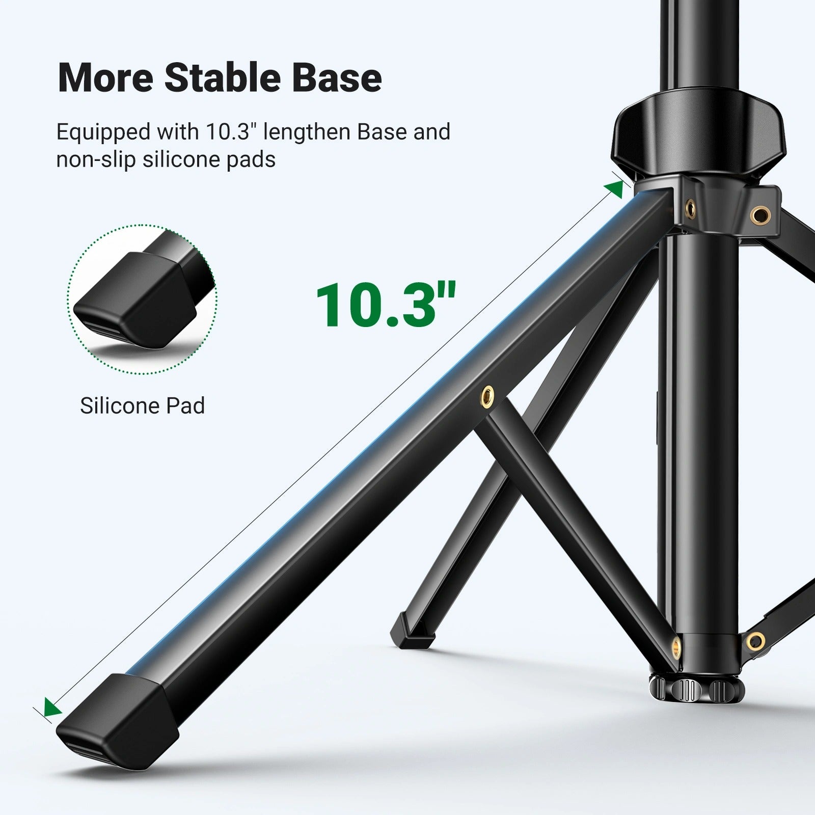 Ugreen Selfie Stick Tripod with Bluetooth Remote - 1.7m (Black) (LP680/15609)
