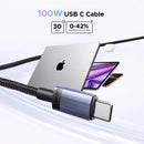 Ugreen USB-C to USB-C 5A/100W PD Fast Charging Braided Cable - (Space Gray)