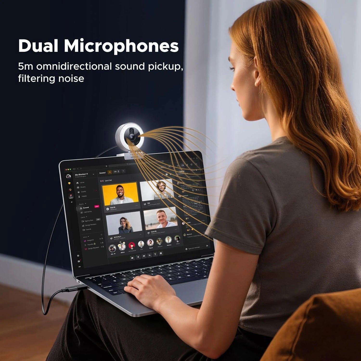 Ugreen USB Full HD Webcam with Ring Light (CM910/65857)