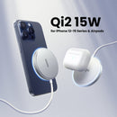 Ugreen Qi2 15W Magnetic Wireless Charger for iPhone & AirPods (Silver) (W703/35565)