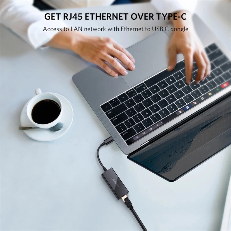 Ugreen USB-C 3.1 Gen Male to Gigabit Ethernet Adapter - 16cm (US236/50307)