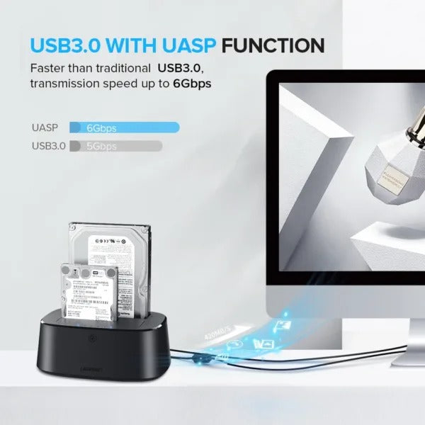 Ugreen USB 3.0 Hard Drive Docking Station (CM198/50857)