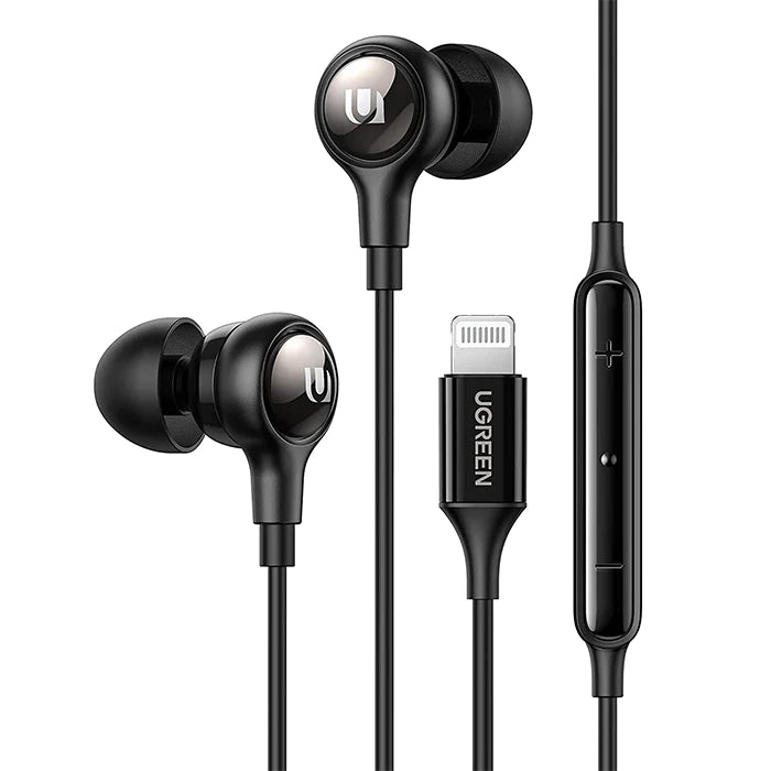 UGreen In-Ear Earphones With Lightning Connector (Black) (EP103/30631) | DataBlitz