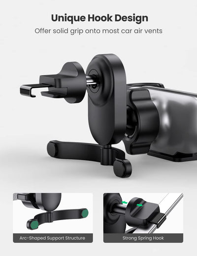 UGreen Gravity Phone Holder For Car With Hook (Black) (LP228/80871)