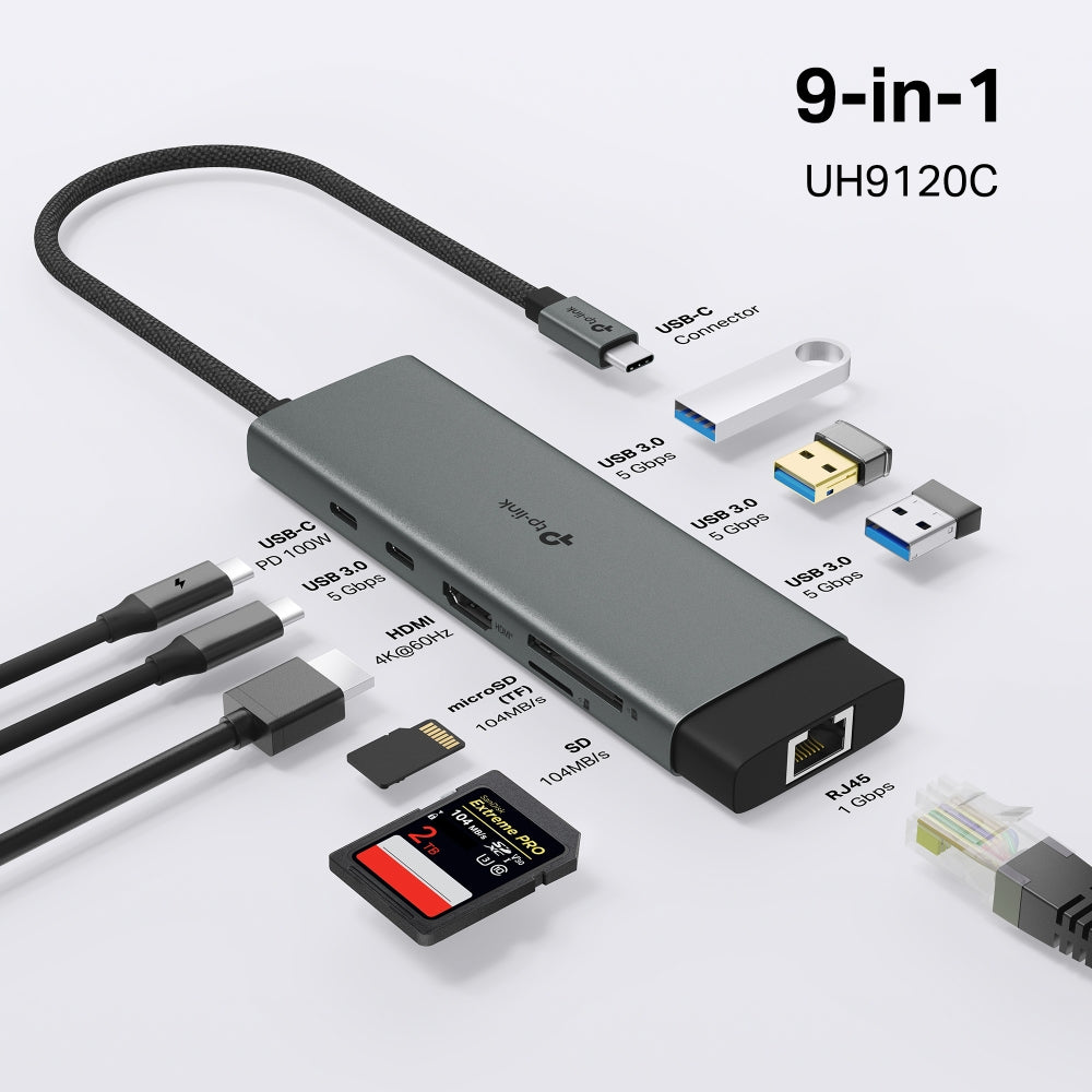 TP-Link UH9120C USB Type-C 9-in-1 Hub
