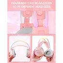 Onikuma X15 Pro Gaming Headset with Noise Cancellation Microphone (Pink)