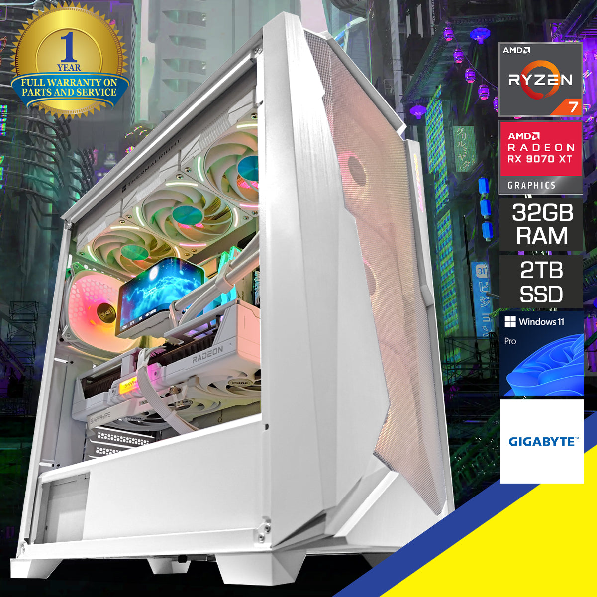 Ultra C301 V2 White Desktop Gaming PC